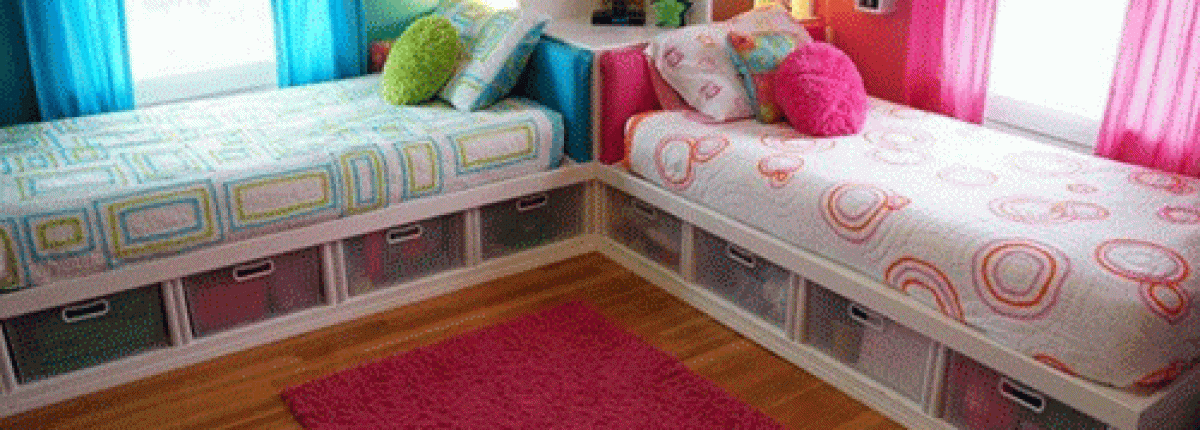 Những mẫu giường kết hợp tủ chứa đồ cho bé rất tiện lợi