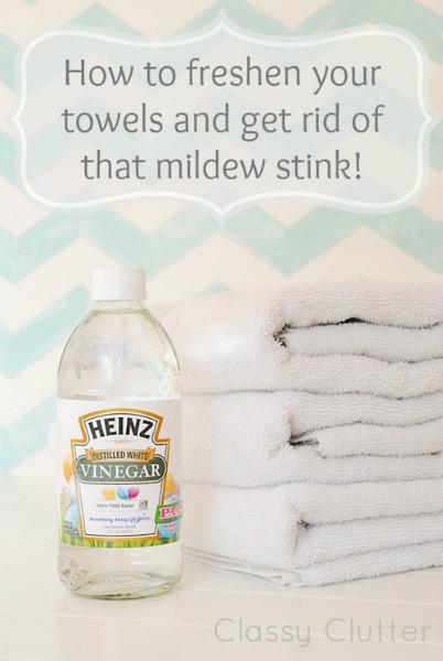 Loại bỏ nấm mốc và mùi hôi trên khăn tắm 